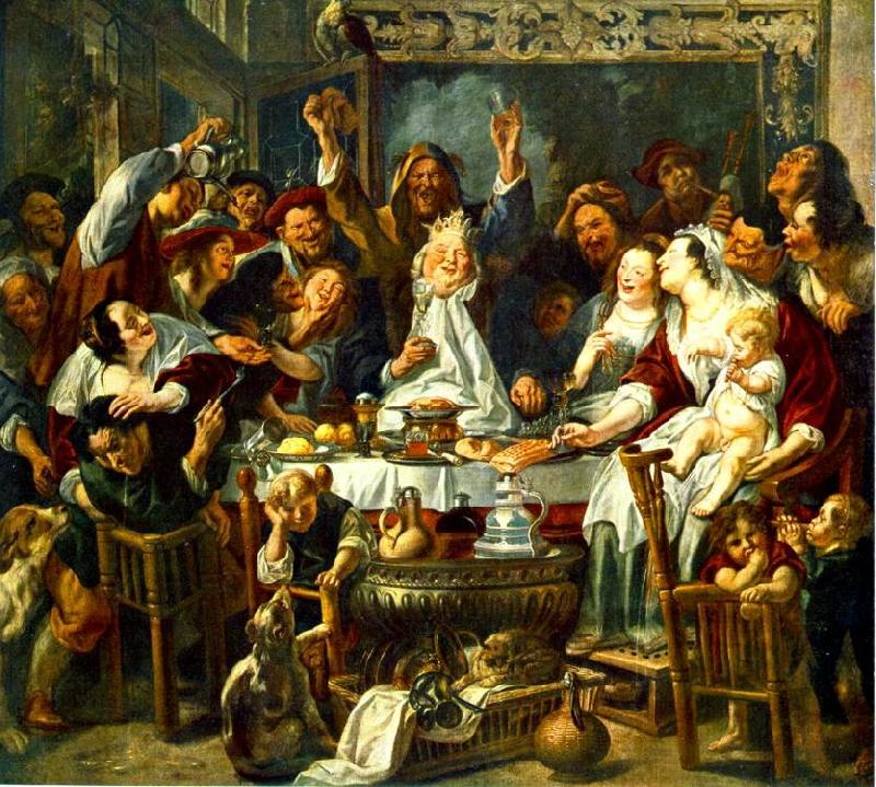 JORDAENS, Jacob The King Drinks sf